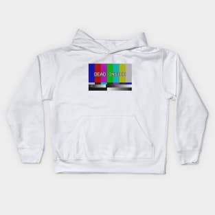 Vaporwave DEAD INSIDE test card / VHS Nihilism Artwork Kids Hoodie